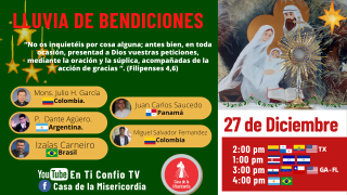 Encuentro Lluvia de Bendiciones / 27 de Diciembre del 2020