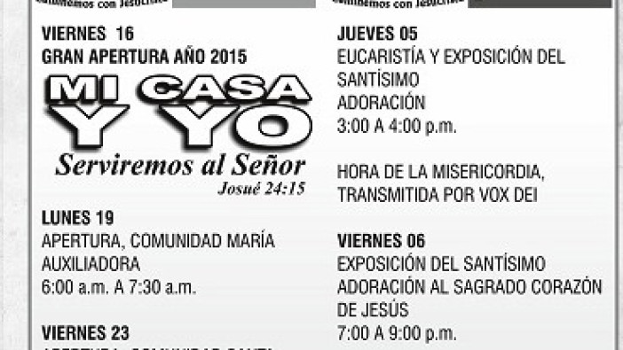 Apertura de Actividades Pastorales en la ciudad de Cúcuta 