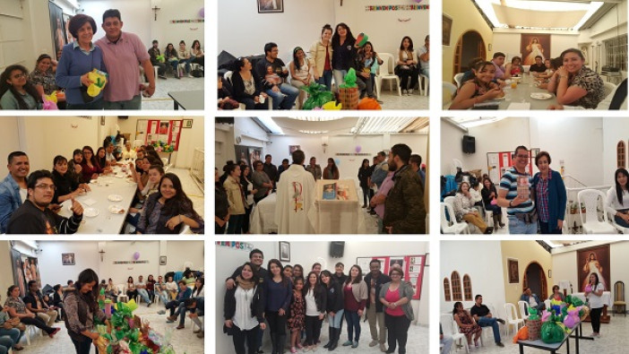 Fortaleciendo la fraternidad en las sedes de la obra en Bogotá.