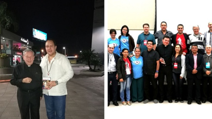 Nuestros misioneros en Honduras recibieron la invitación formal para  la realización del  Congreso Continental de la Misericordia 