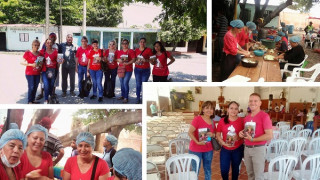 los Misioneros de la Misericordia en Cúcuta, motivando el  Encuentro Orante con la Palabra en la zona fronteriza con Venezuela. 