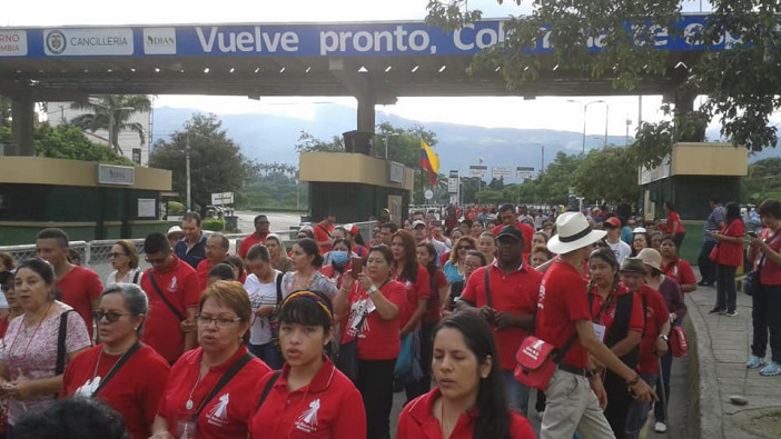 Fotos de la visita a inmigrantes venezolanos en la frontera con Cúcuta