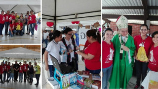 Compartiendo el testimonio de misión en el Jubileo Arquidiocesano Juvenil  en  la Arquidiócesis de Villavicencio