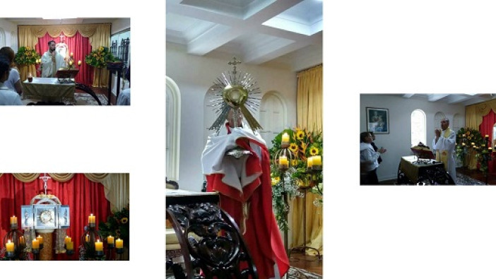 Misioneros de la Misericordia en Medellín, dieron gracias a Dios por la presencia del Santísimo en esta sede