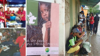 De servicio en la Casa de Paso Divina Providencia en la frontera con Venezuela