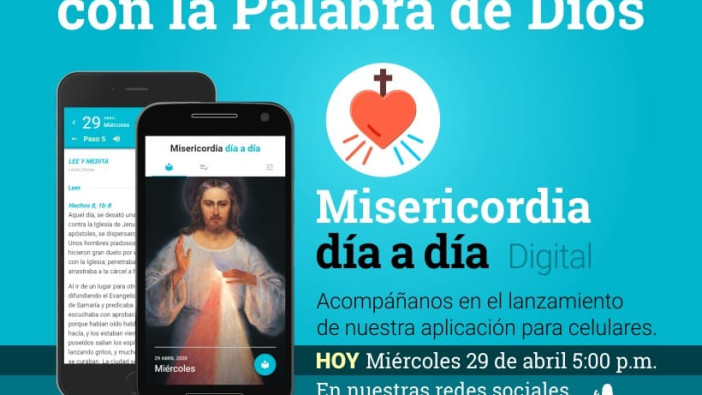 Lanzamiento de la Aplicación para celulares de Misericordia día a día