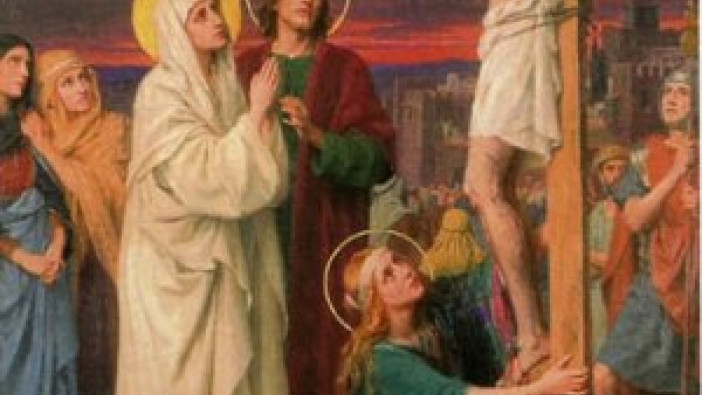 Junto a la cruz estaba María