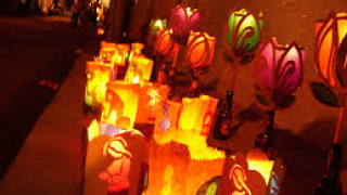 Celebración de la Noche de las velitas en Colombia.